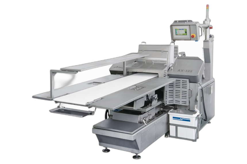 NCI AX-322 high-capacity band-knife slicer for larger materials